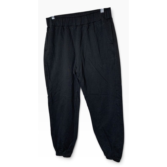 Pact Pants - PACT Airplane Jogger Black M 100% Organic Cotton Lounge Travel Athleisure Pullon